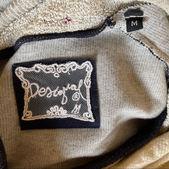 DESIGUAL | Cotton jumper with detailed neckline | size M - Picture 3 of 9